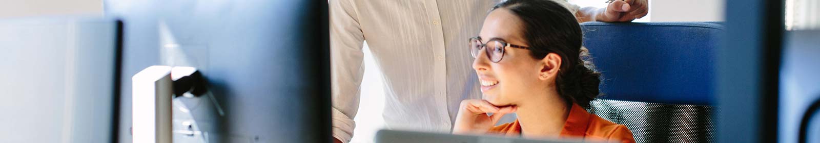 woman at computer